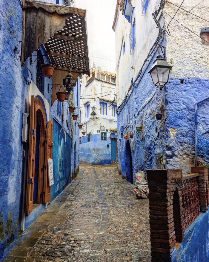 Explore the vibrant blue alleys of Chefchaouen, a picturesque town in Morocco showcasing unique architecture.